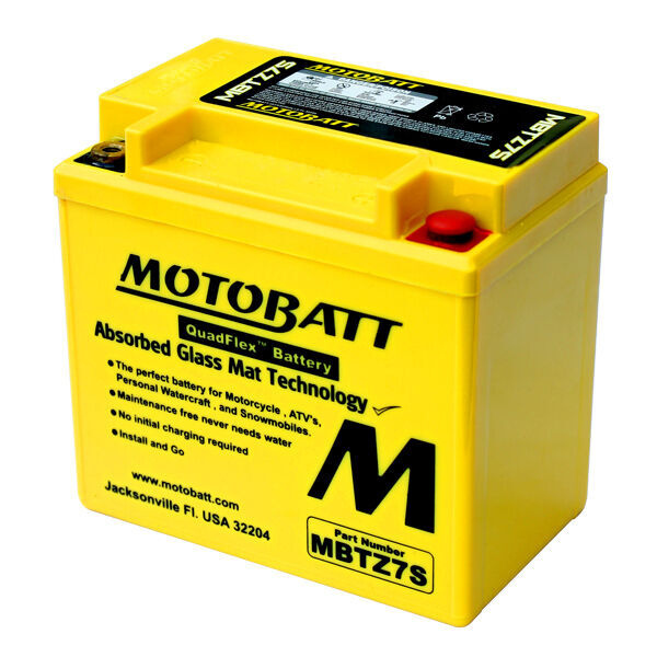Motobatt MBTZ7S Suzuki RG500 GAMMA 1986-1989 AGM Battery