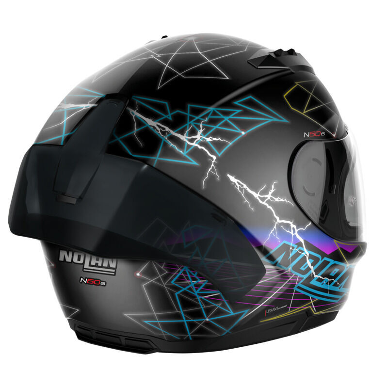 Nolan N60-6 Sport Raindance Full Face Helmet Flat Black Multi