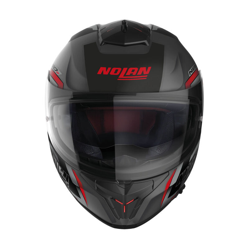 Nolan Motorcycle N808 Wanted Grey Black Red Helmet