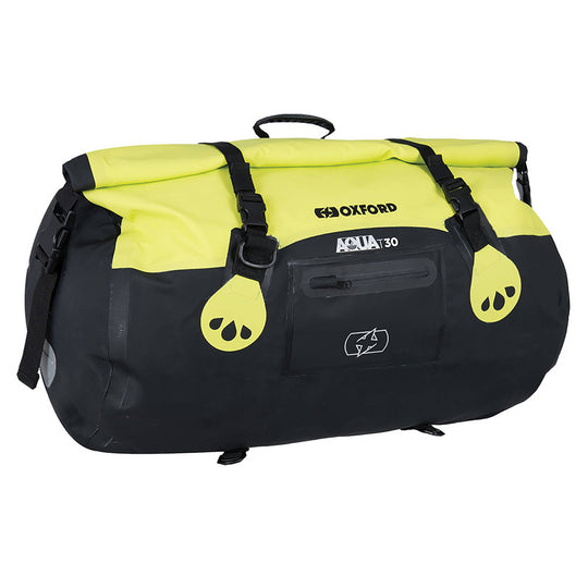 Oxford Roll Bag Aqua T30 - Black / Fluro Yellow