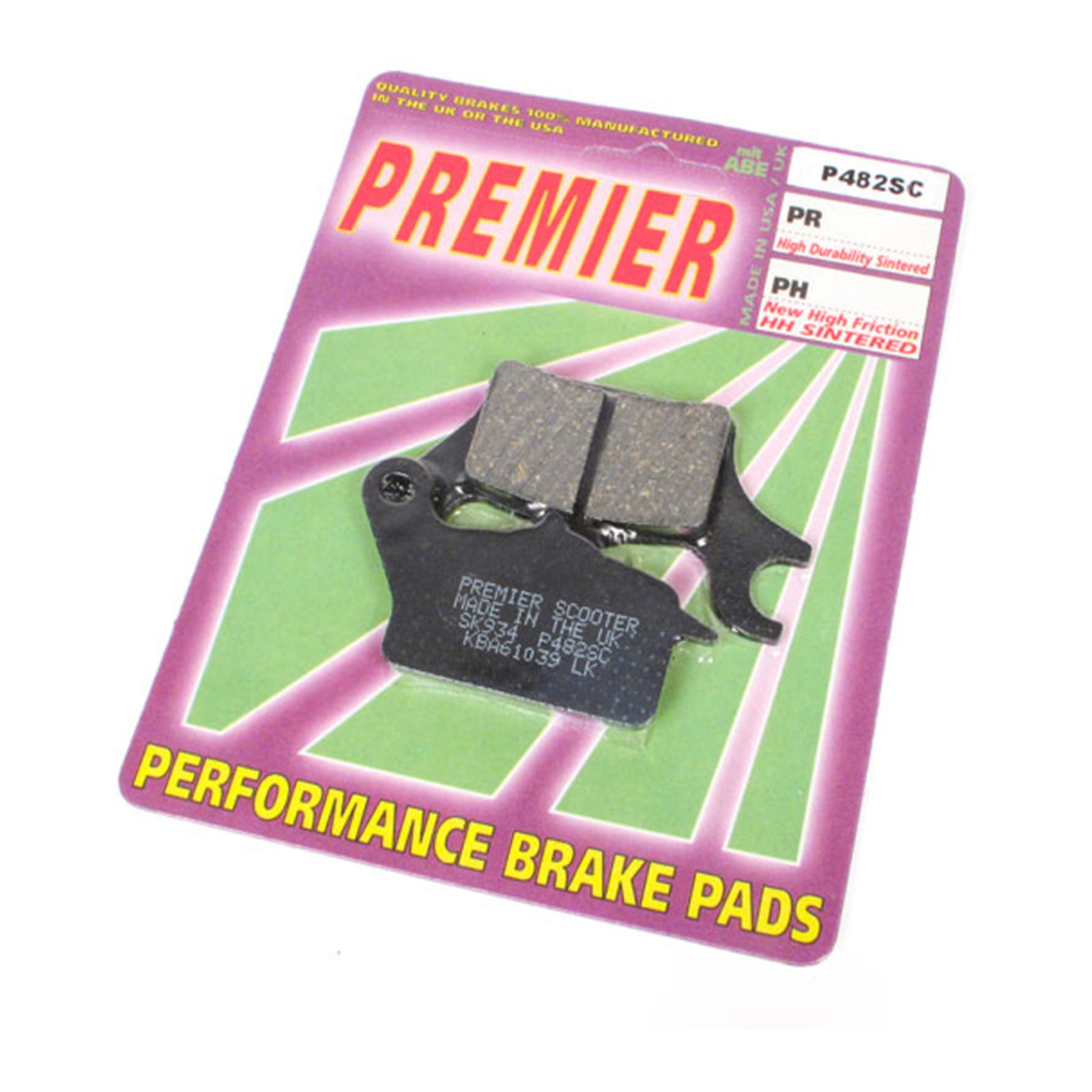 Premier Brake Pads - P-SC Organic Scooter
