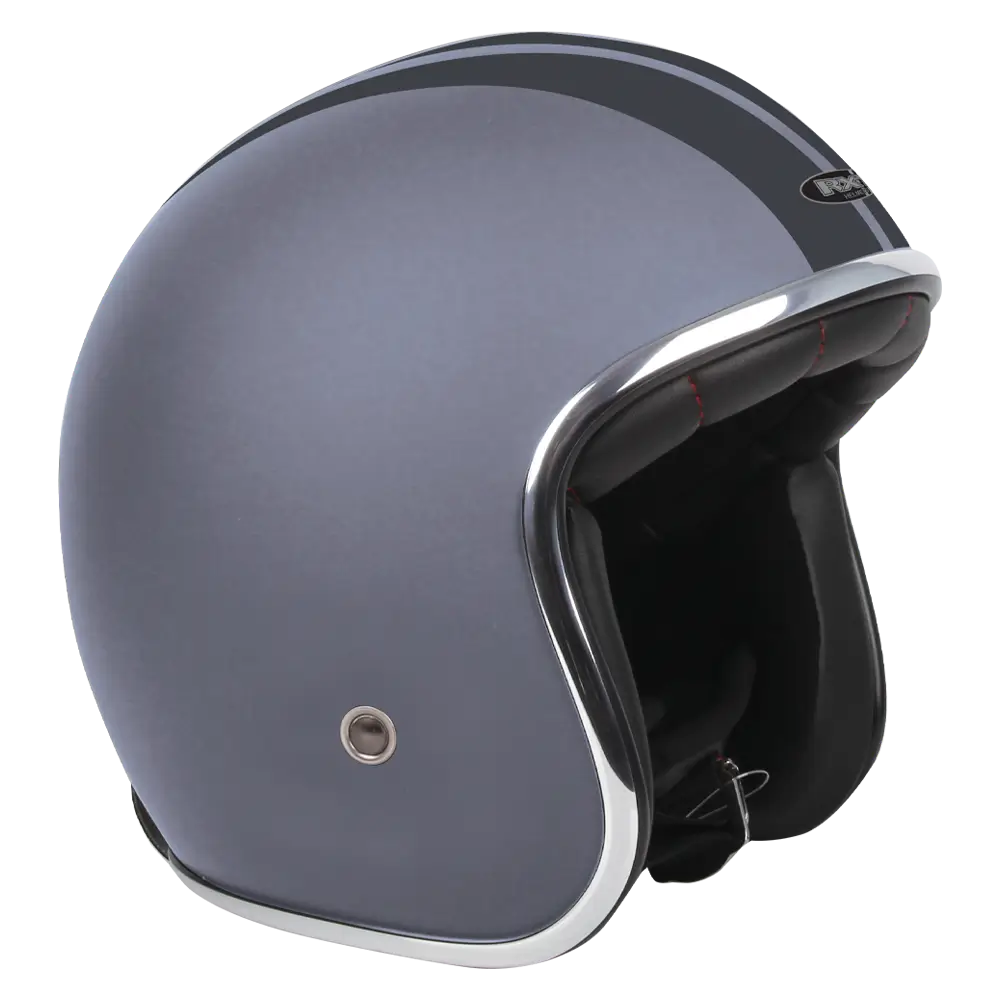 RXT Classic Motorcycle Helmet Matt Grey / Black