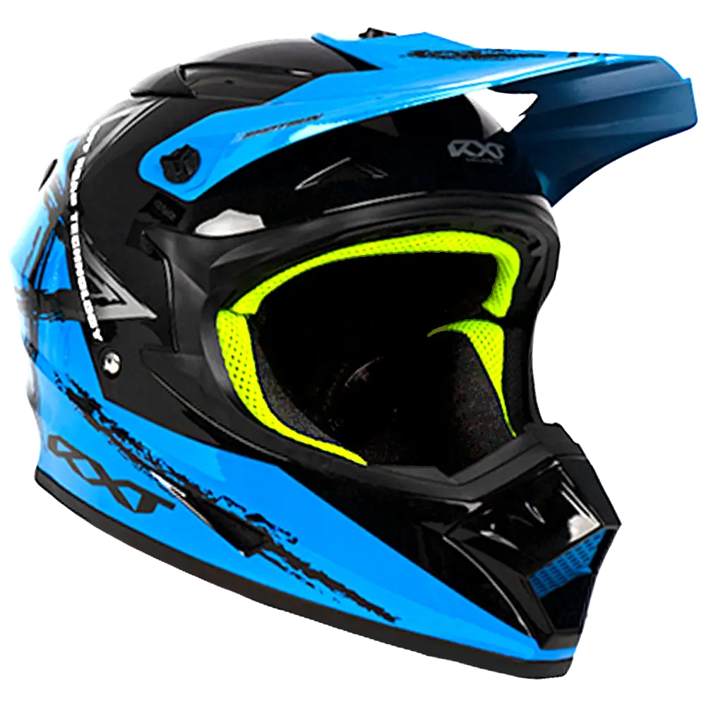 Sector Wrath Motorcycle Helmet Gloss Black / Blue