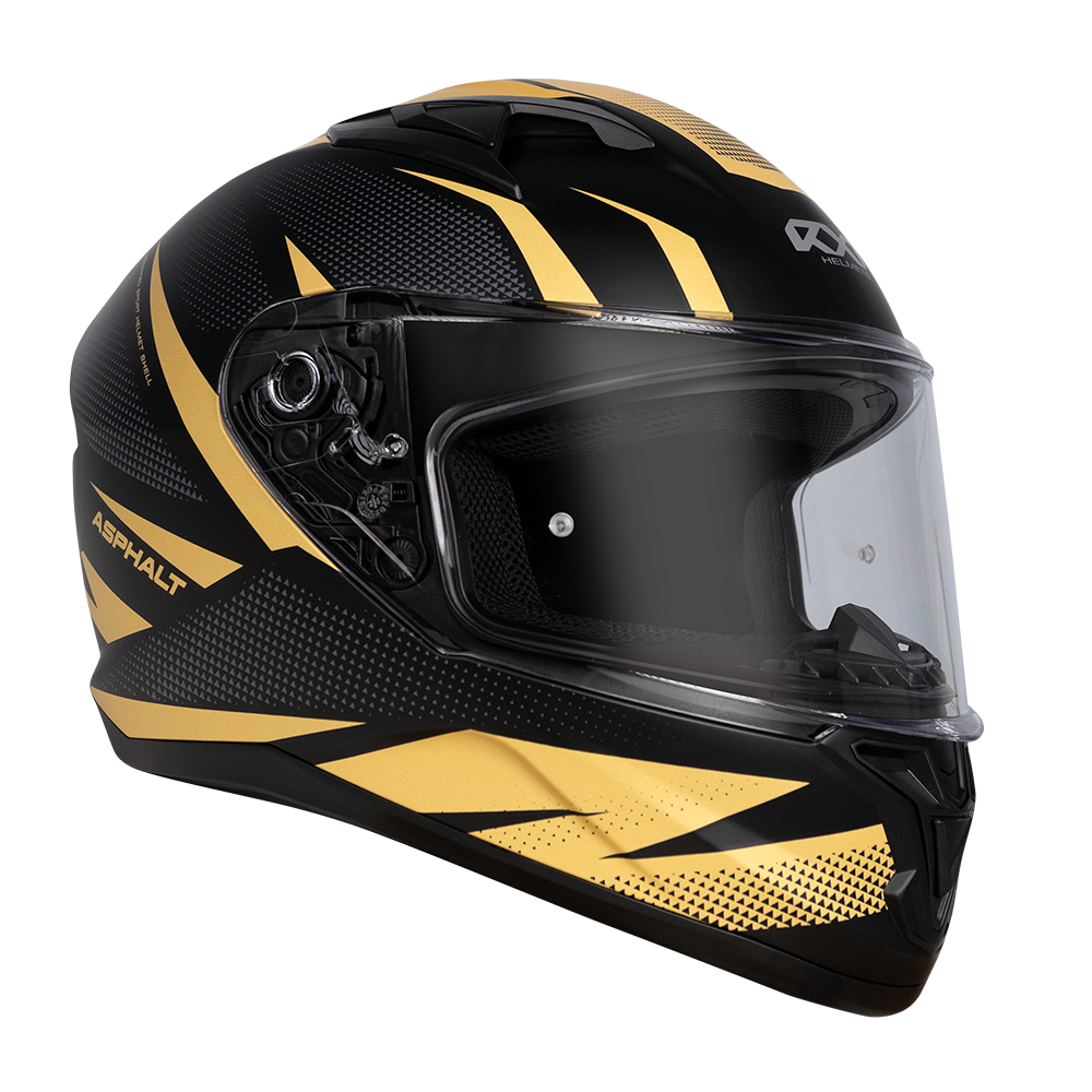 RXT 825 Street 2 Asphalt Motorcycle Helmet Matt Black / Gold