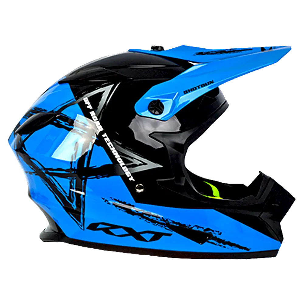 Sector Wrath Motorcycle Helmet Gloss Black / Blue