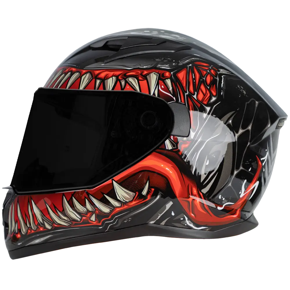 RXT Street 2 Full Face Motorcycle Helmet Evil