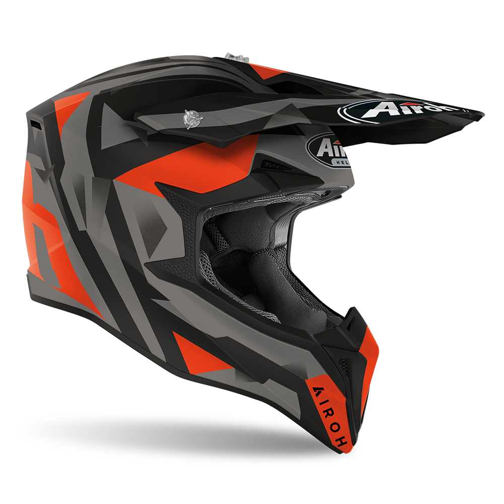 Airoh Motorbike Off Road Helmet Airoh Wraap Sequel Orange Matt