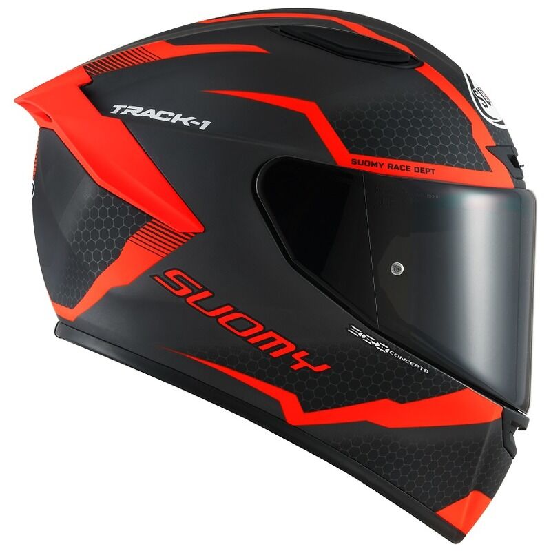 Suomy Motorcycle Track-1 E06 Reaction Red Helmet