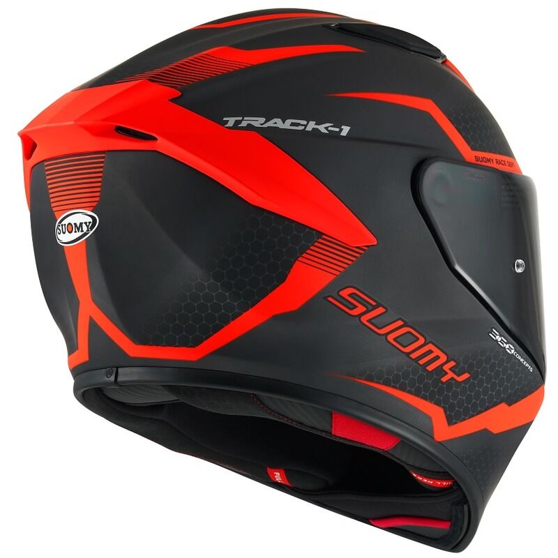 Suomy Motorcycle Track-1 E06 Reaction Red Helmet