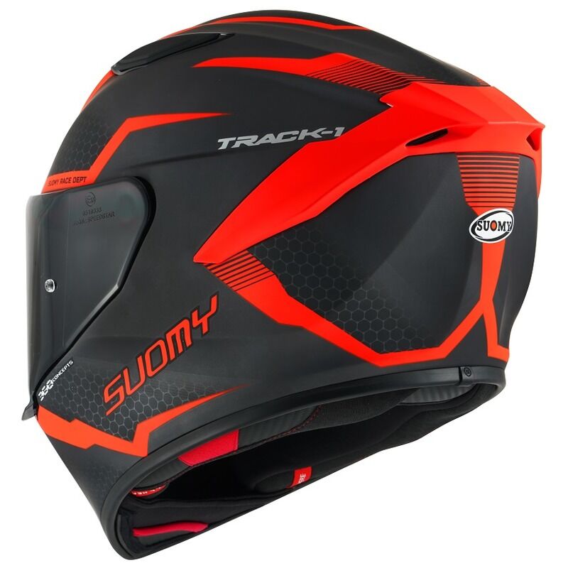 Suomy Motorcycle Track-1 E06 Reaction Red Helmet