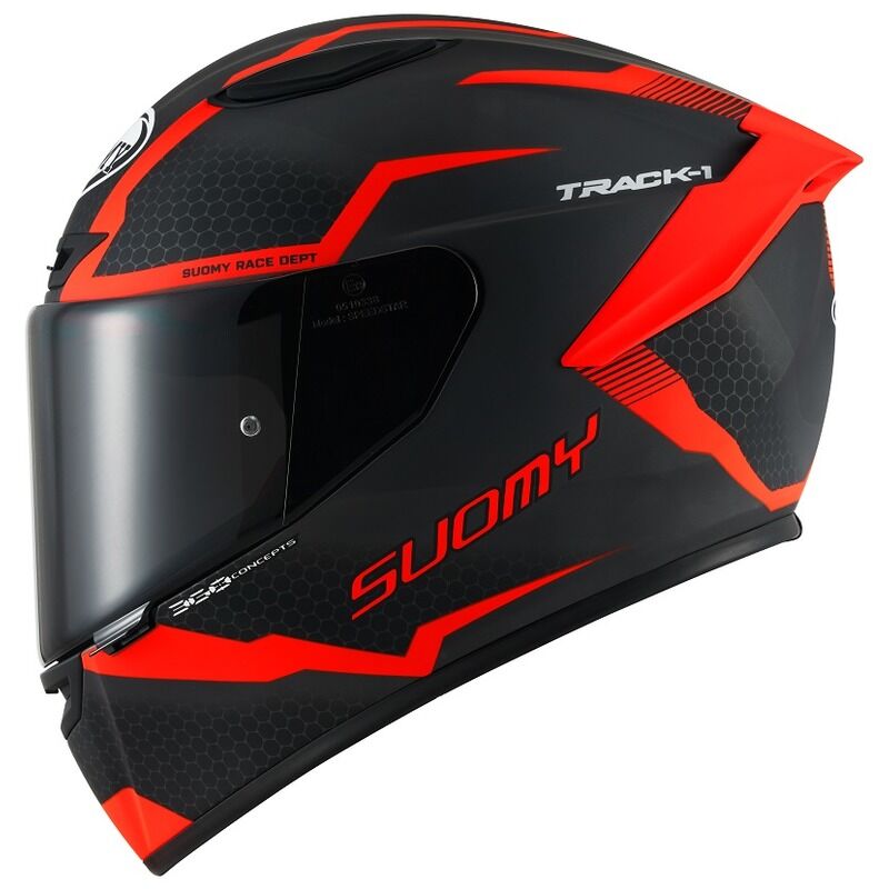 Suomy Motorcycle Track-1 E06 Reaction Red Helmet