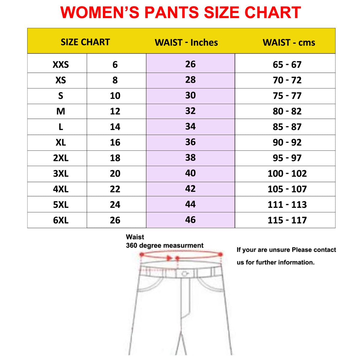 Bikers Gear Australia Women Motorcycle Touring Pants Size Chart