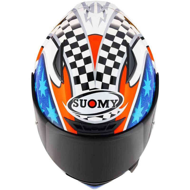 Suomy Motorcycmbulenmnnj Track  1 2206 Full Face Helmet Bayliss Replica White