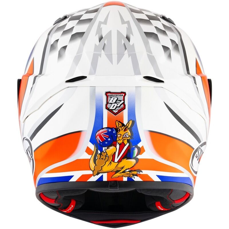 Suomy Motorcycmbulenmnnj Track  1 2206 Full Face Helmet Bayliss Replica White