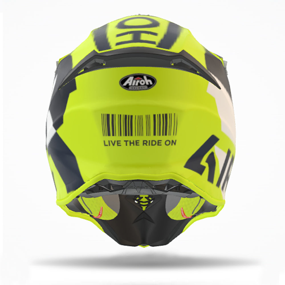 Airoh Off Road Motorcycle Helmet Twist 2.0 Lift Yellow Matt