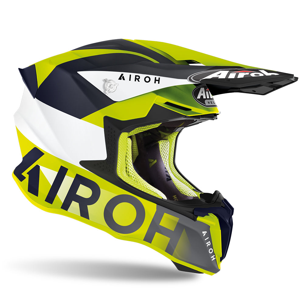 Airoh Off Road Motorcycle Helmet Twist 2.0 Lift Yellow Matt