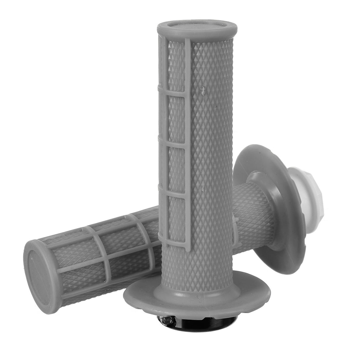 Whites Lock On Grips - Half Waffle - Grey (with 6 Cams)