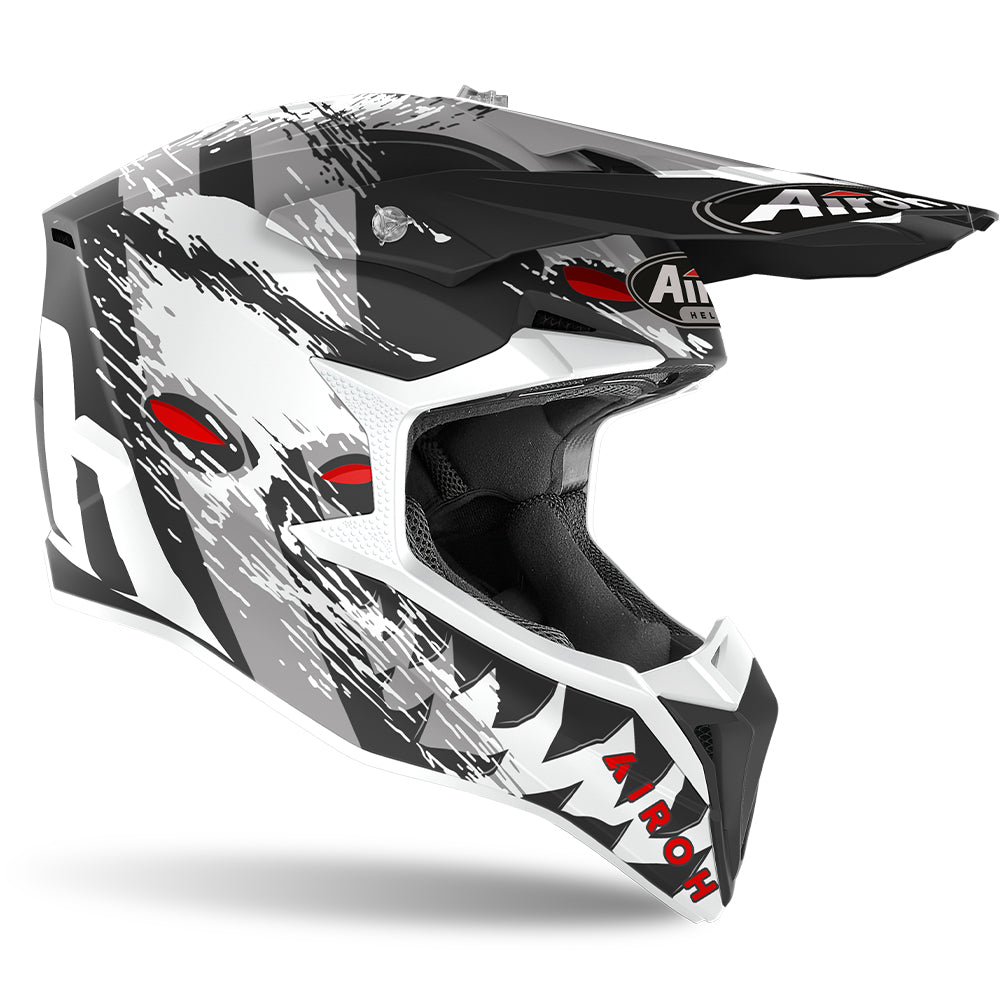 Airoh Motorbike Off Road Helmet Airoh Wraap Demon Matt