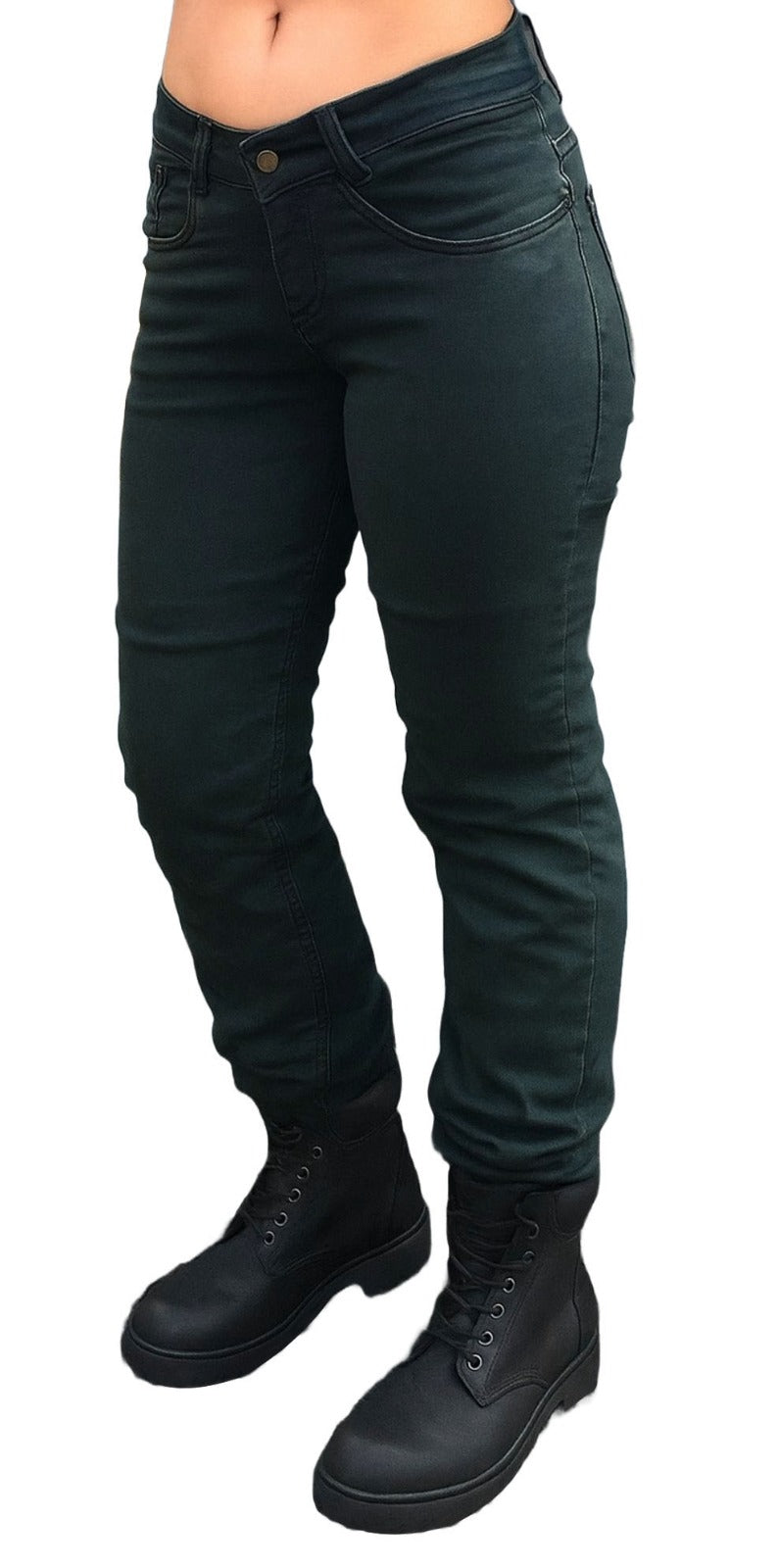 Bikers Gear Australia Falkor Women Vintage Motorcycle Kevlar Jeans
