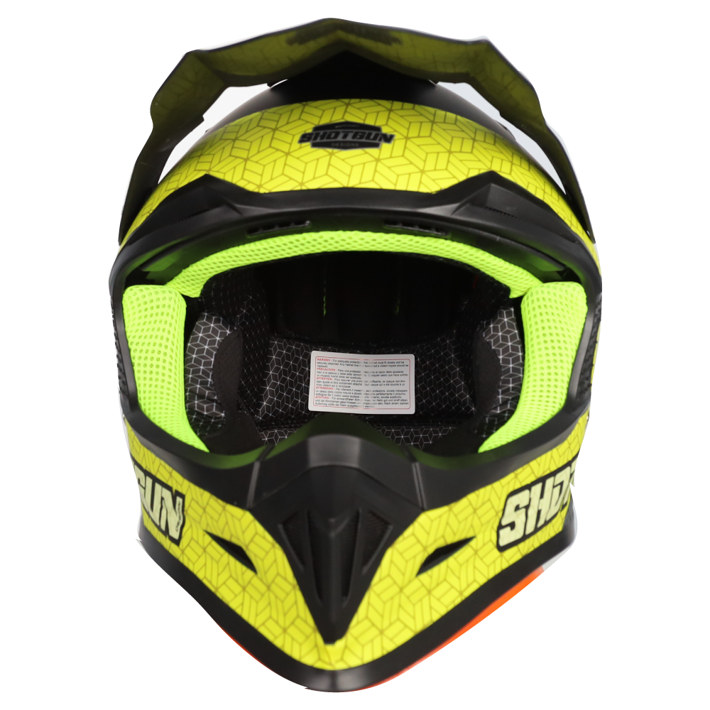 Sg1 Ultra+ Prism Motorcycle Helmet Matt Black / Grey / Yellow