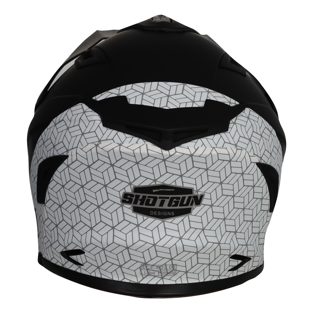 Sg1 Ultra+ Prism Motorcycle Helmet Matt Black / Grey / White