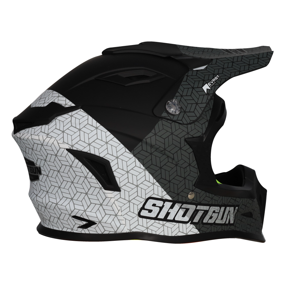 Sg1 Ultra+ Prism Motorcycle Helmet Matt Black / Grey / White