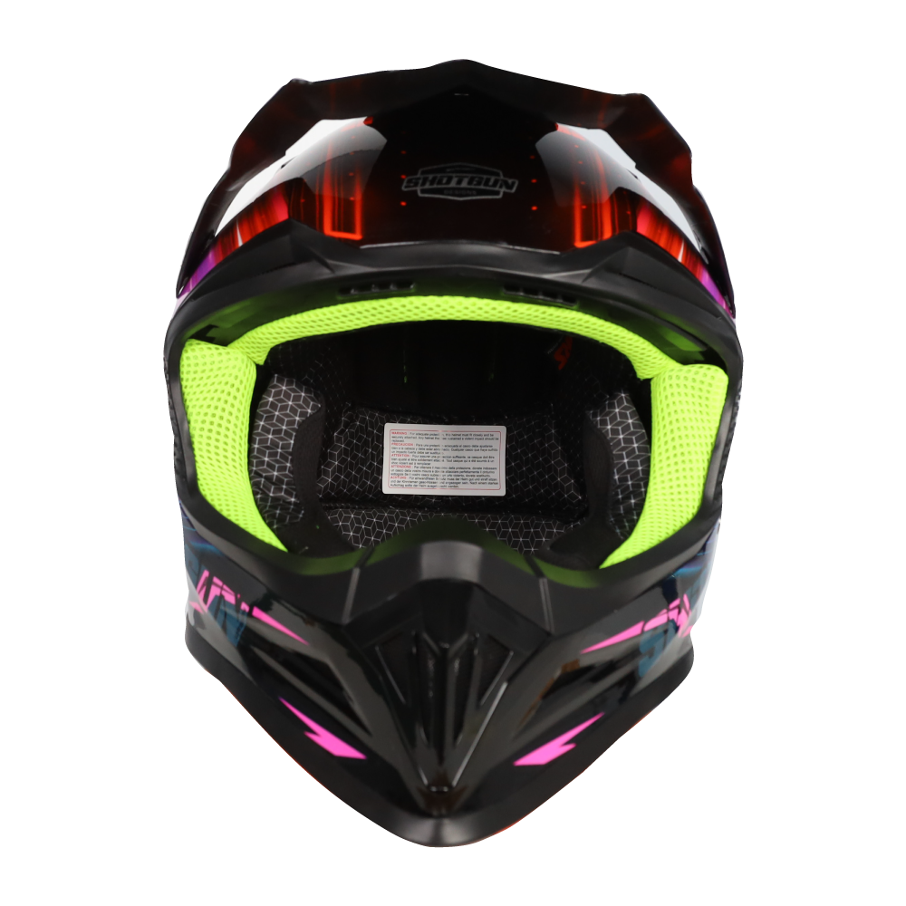 RXT Off Road Motorcycle Helmet SG1 Ultra+ Blur Black/Pink