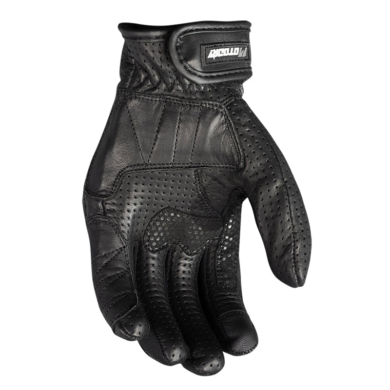 Motodry Motorcycle Leather Gloves RC1 Black