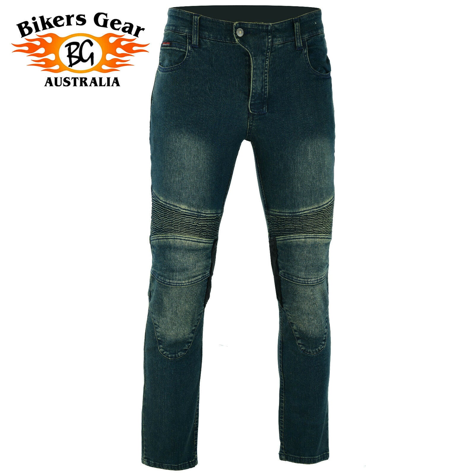 Bikers Gear Australia Scorpion Protective Lined With Kevlar Motorcycle Jeans Tent Blue