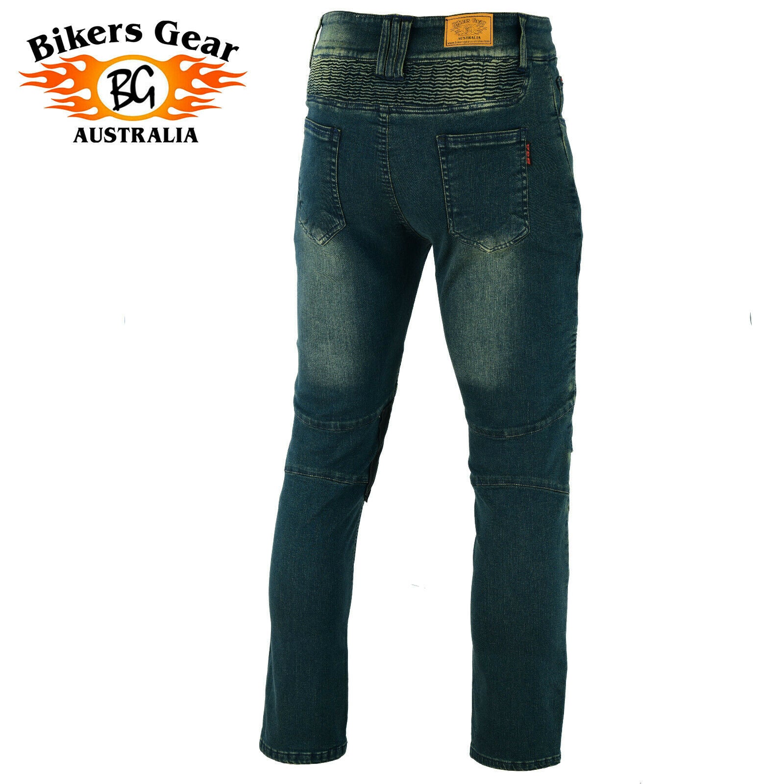 Bikers Gear Australia Scorpion Protective Lined With Kevlar Motorcycle Jeans Tent Blue