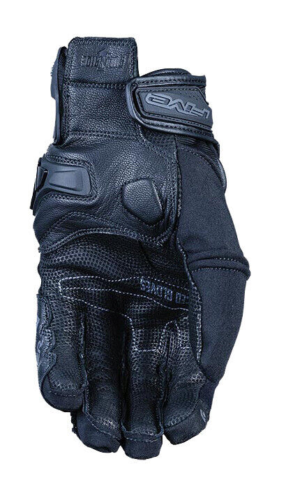 Five X Rider Evo WP Urban Carbon Leather Motorbike Gloves Black