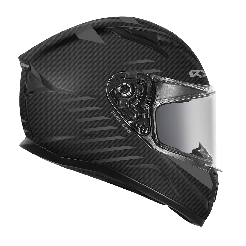 RXT Street 2 Matt Carbon Black Fluro Motorbike Helmet