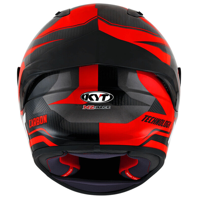 KYT NZ Race Competition Carbon Red Motorbike Helmet