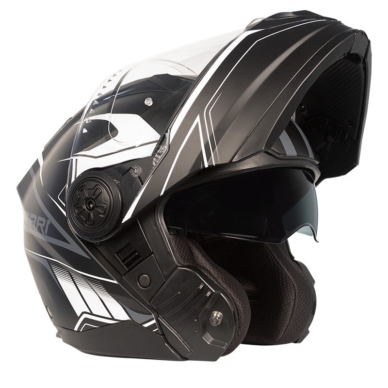 RXT 909 Modular Flip Motorcycle Helmet Matt Black