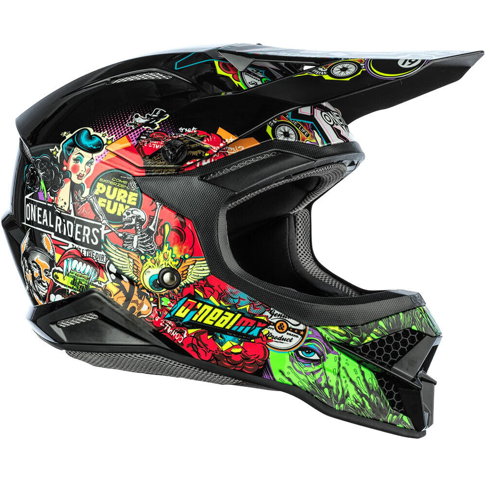 ONeal 3 Series Crank MX Off Road Motorbike Helmet