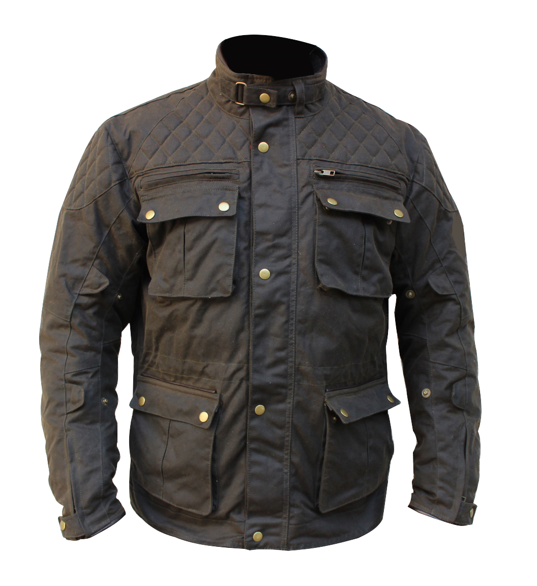 New Olive Classic Retro Wax Cotton Belstaff Style Motorbike Jacket