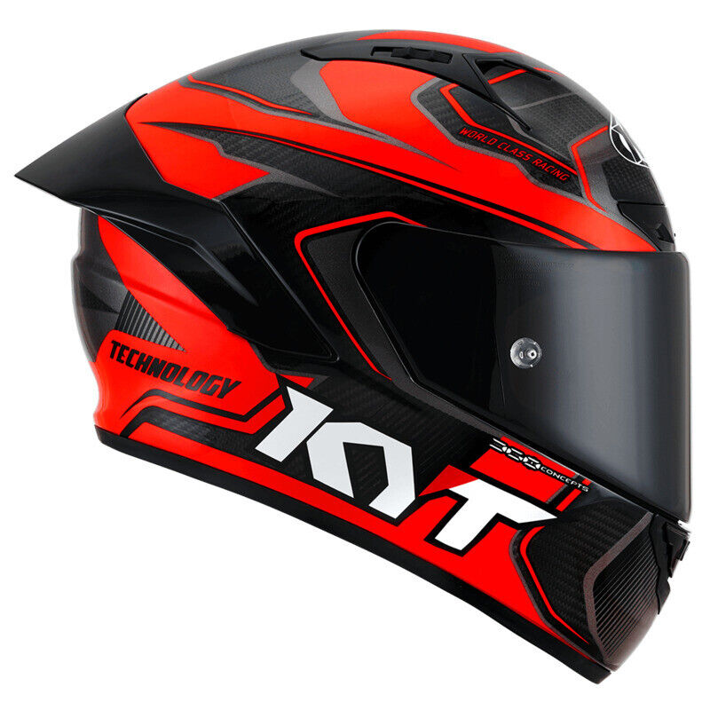 KYT NZ Race Competition Carbon Red Motorbike Helmet