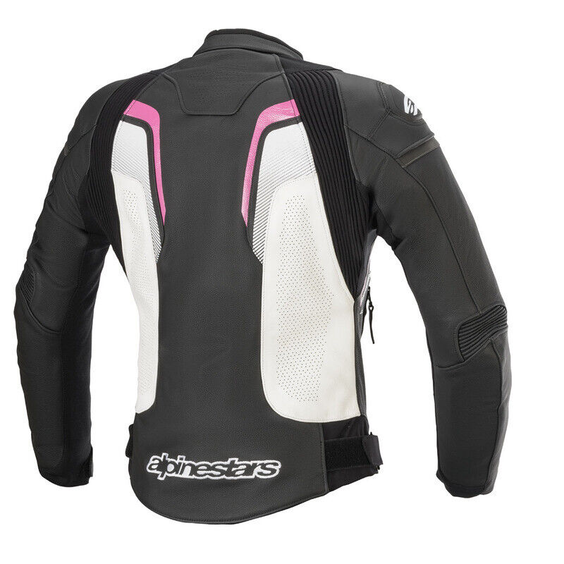 Alpinestars Womens GP Plus R Air Leather Jacket Black Fushcia