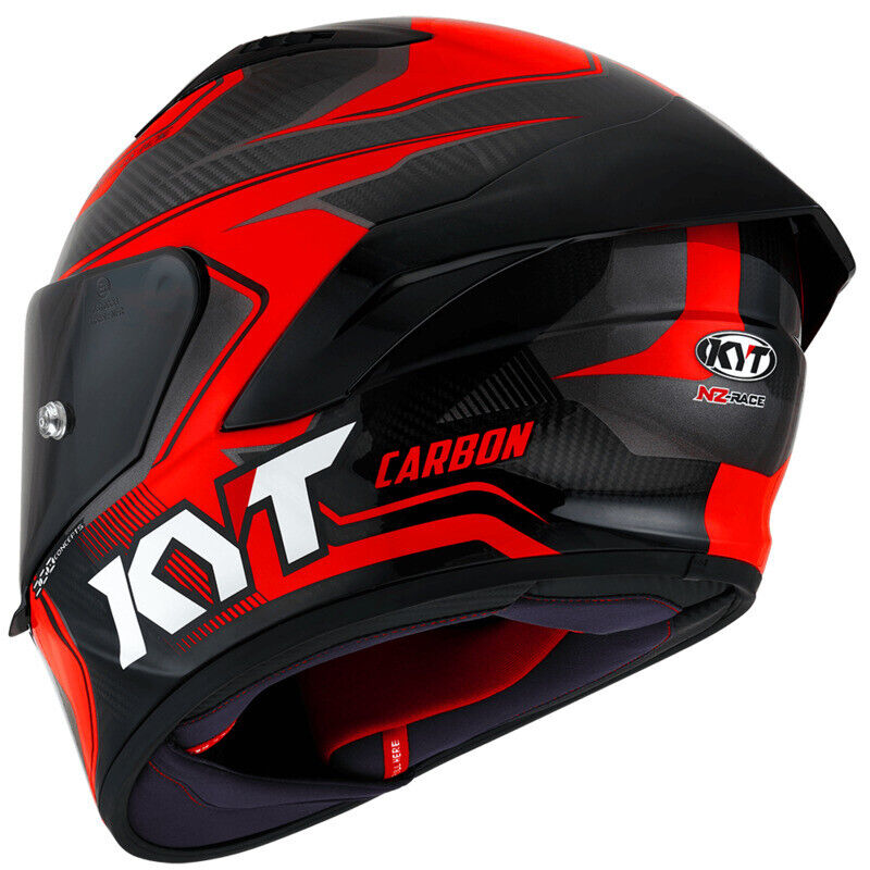 KYT NZ Race Competition Carbon Red Motorbike Helmet