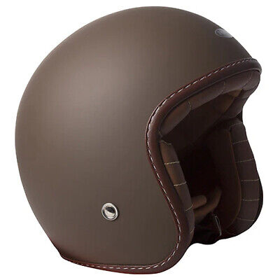 RXT Classic Open Face Helmet Matt Dark Brown Open face Cruiser Motorcycle Helmet