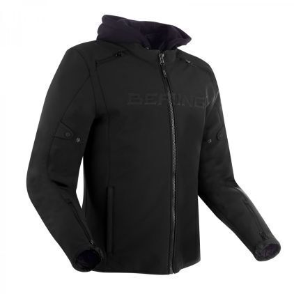 Bering Elite Urban Rider Hooded Motorcycle Jacket Black