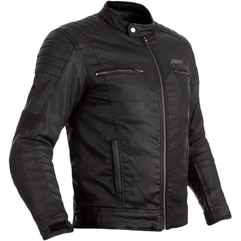 RST Wax Motorcycle Textile Jacket Brixton CE WP Classic Black