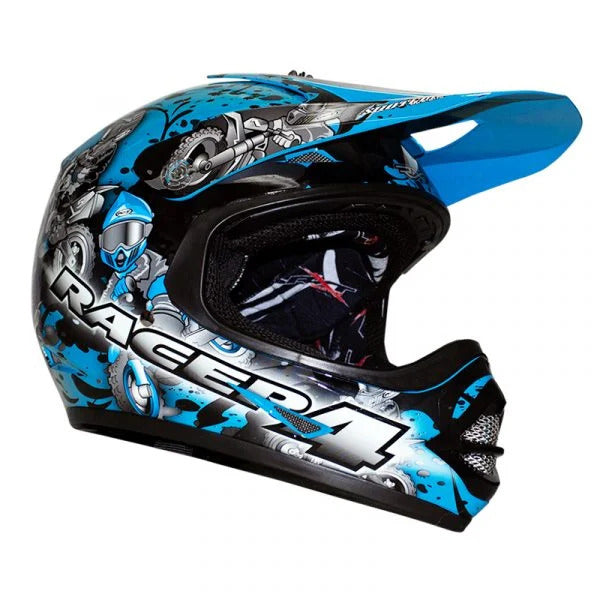RXT Off Road Helmet Racer 4 Kids MX Black Blue