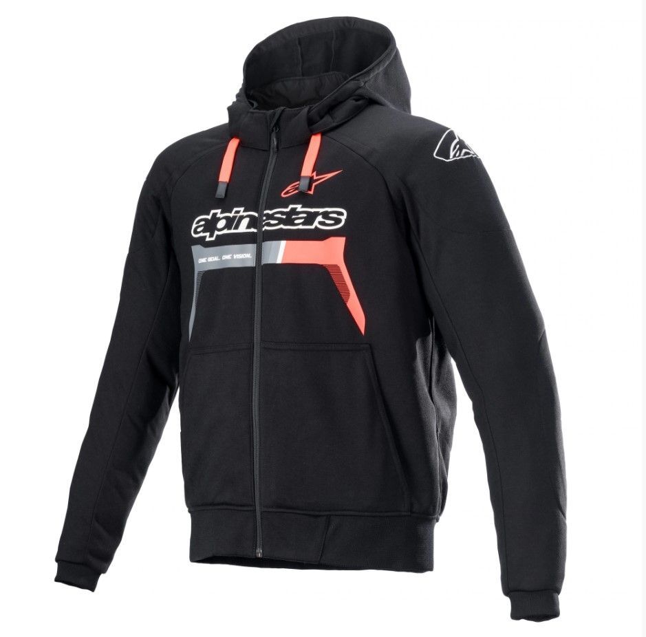 Alpinestars Motorbike Hoodies Chrome Ignition Black/Red