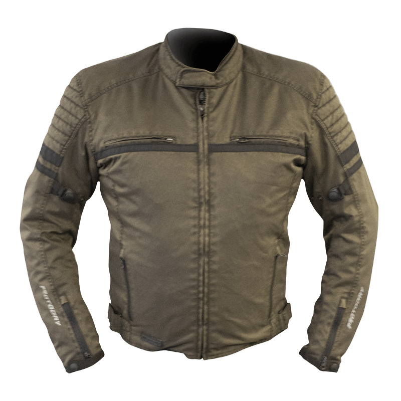 MotoDry Motorcycle Textile Jacket Vintage Clubman Brown