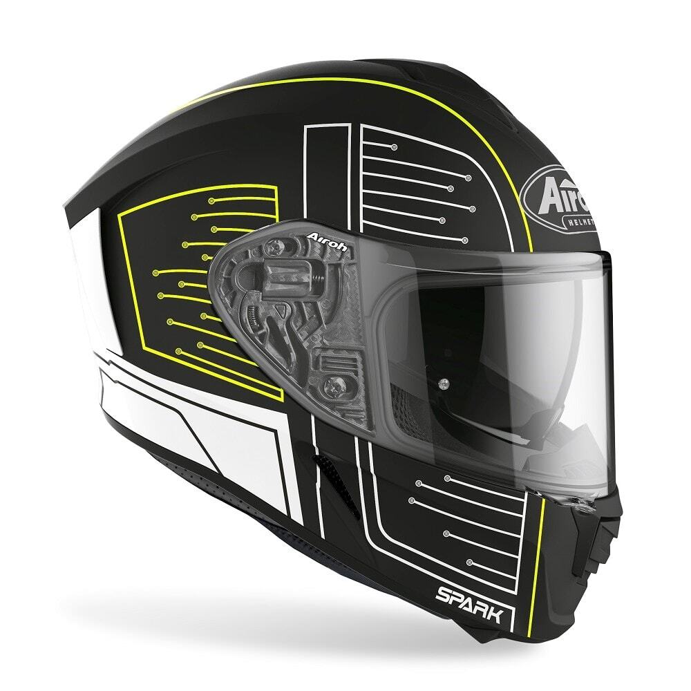 Airoh Motorcycle Helmet Spark Cyrcuit with Visor Matt Black