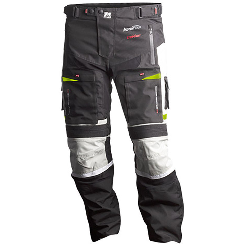 Motodry Motorcycle Textile Pant Advent-Tour Trekker Fluro Black/Grey