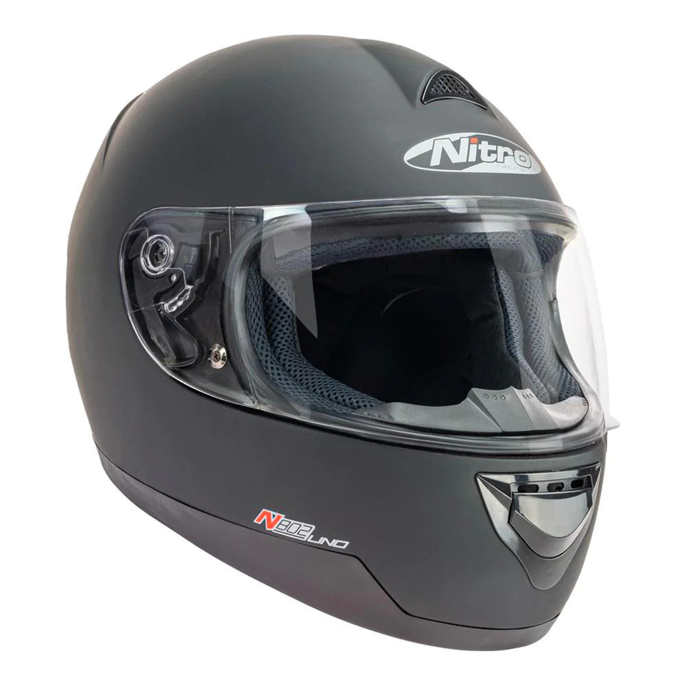 Nitro Face Helmet N802 Matt Black Full