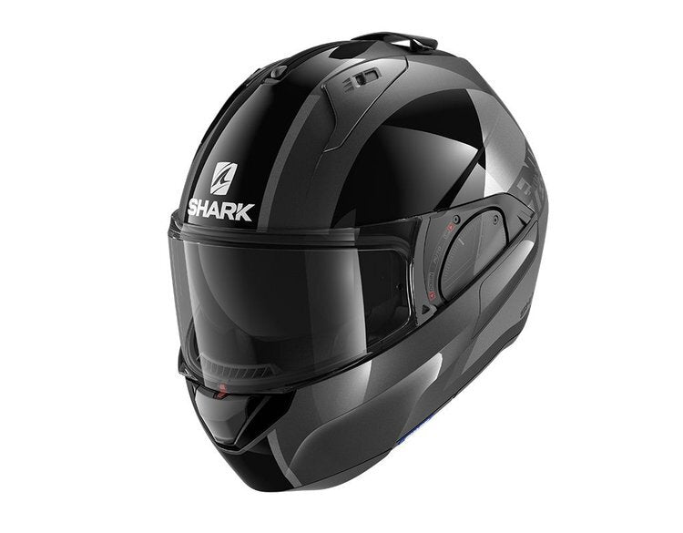 Shark Motorcycle Helmet Evo Modular Flip Endless Black