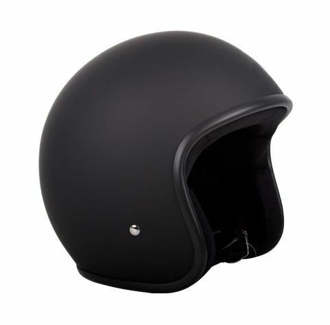 RXT Motorcycle Helmet Low-Rider No Studs Matt Black